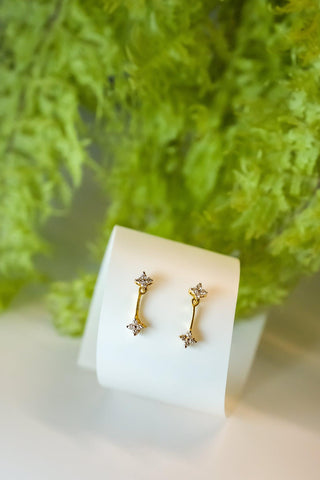 Eira- Diamond Drop Stud - Adona Diamonds