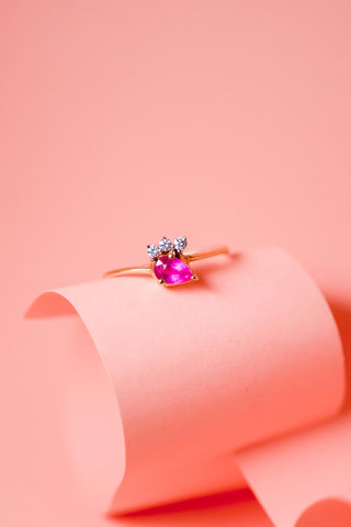 Enya - Ruby Ring - Adona Diamonds