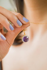 Iris Pendant- Amethyst - Adona Diamonds