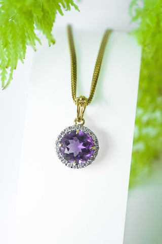 Iris Pendant- Amethyst - Adona Diamonds
