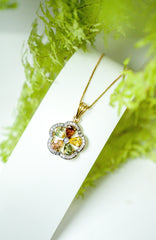 Sierra Fleur- Tourmaline and diamond Pendant - Adona Diamonds