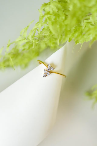 Sierra- 3Diamond Ring - Adona Diamonds