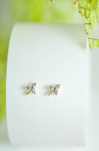Sierra - 3 Diamond Stud - Adona Diamonds