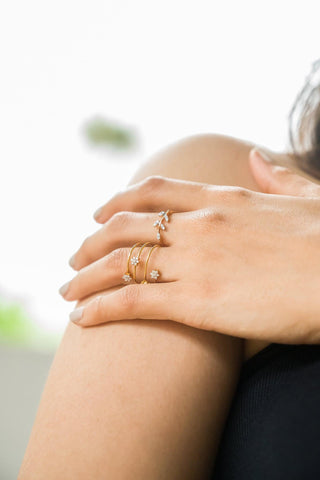 Sierra - Flower Ring - Adona Diamonds