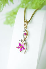 Sierra Fleur- Ruby Pendant - Adona Diamonds