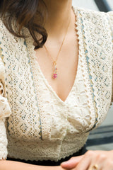 Sierra Fleur- Ruby Pendant - Adona Diamonds