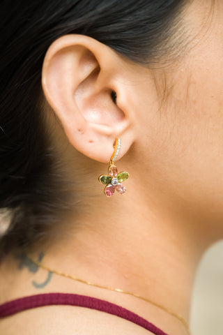 Sierra Fleur- Tourmaline earrings - Adona Diamonds