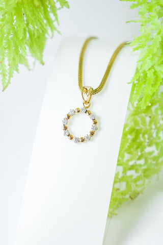 Talia - Halo Pendant - Adona Diamonds