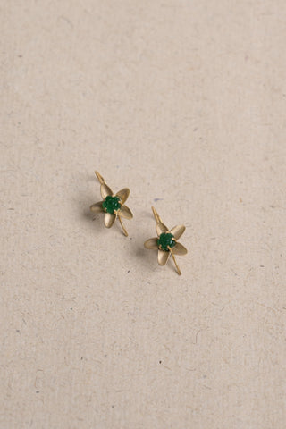 Emerald Blossom Earring - Adona Diamonds