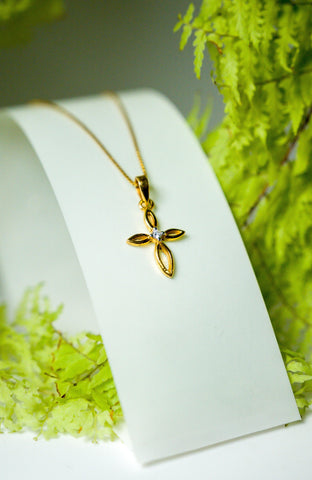 Diamond Cross Pendant - Adona Diamonds