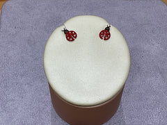 Ladybug silver stud