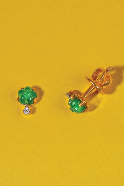 Emerald Floral twinkles- earring
