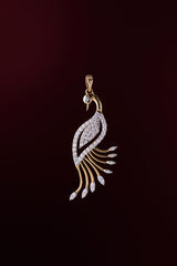 Astor- Peacock Diamond Pendant - Adona Diamonds