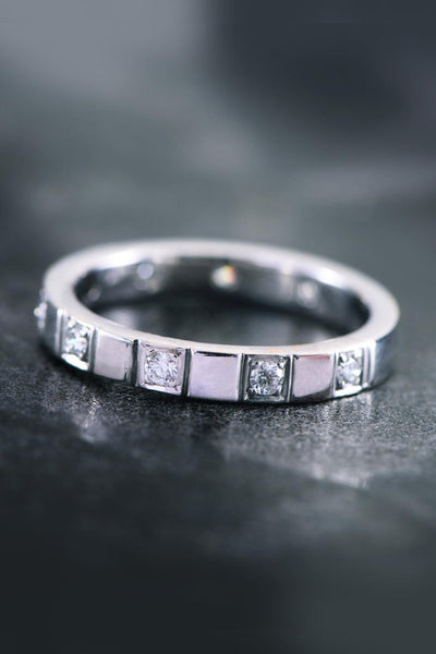 Rodium diamond Ring