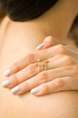 Sierra - Flower Ring - Adona Diamonds