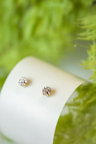 Sierra Earrings- Flower Stud - Adona Diamonds