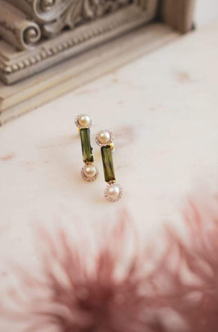 Green Envy Earrings - Adona Diamonds