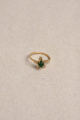 Emerald Blossom Ring - Adona Diamonds